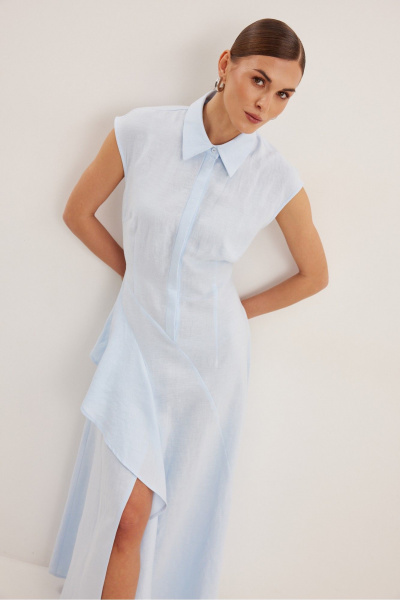 Платье DAVA 1225 голубой - фото 4