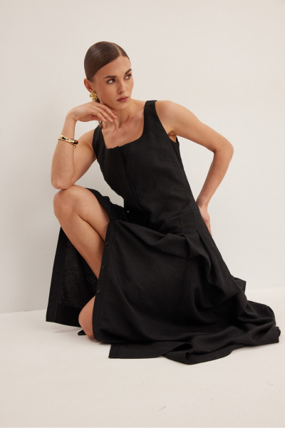 Платье DAVA 1227 черный - фото 6