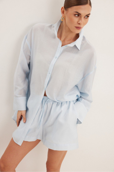 Блуза, шорты DAVA 2239 голубой - фото 6