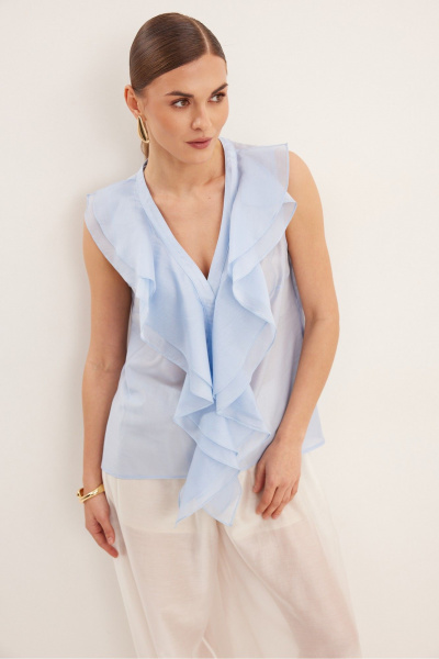 Блуза DAVA 4232 голубой - фото 5