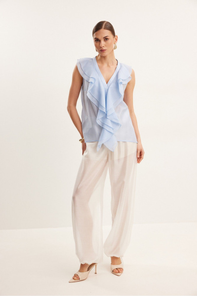 Блуза DAVA 4232 голубой - фото 1