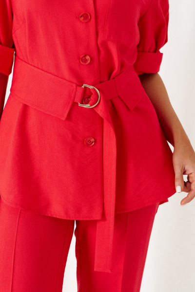 Блуза, брюки Beautiful&Free 6450 красный - фото 9