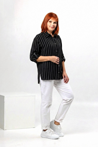 Рубашка Соджи 663 черный - фото 2