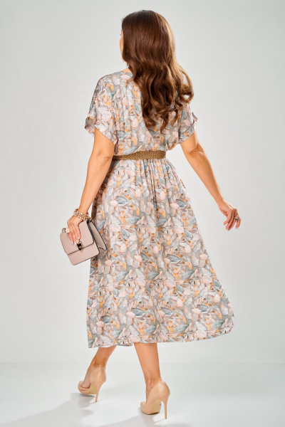 Платье Твой имидж 2397 бирюзовый_с_принтом - фото 6