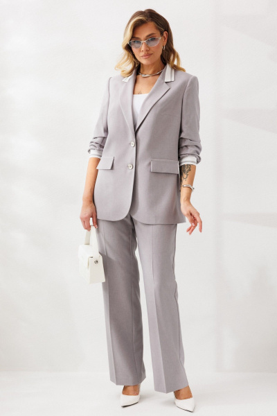 Брюки, жакет Mubliz 242 серый - фото 31