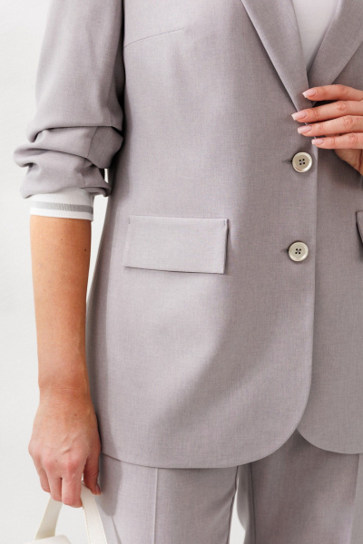 Брюки, жакет Mubliz 242 серый - фото 15