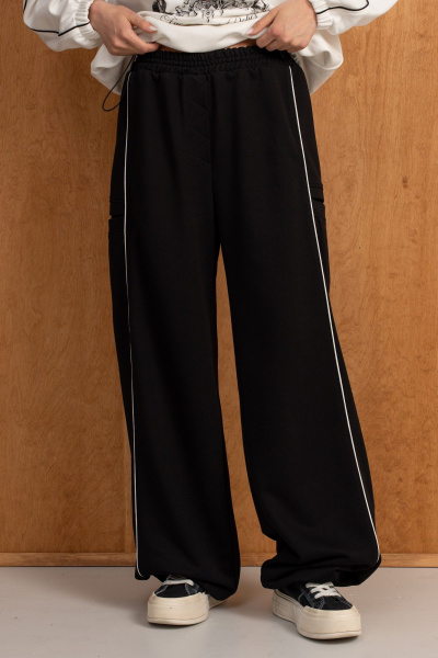 Брюки, свитшот Luna 294 молоко/чёрный - фото 8