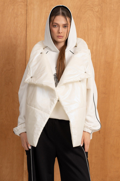 Брюки, жилет, свитшот Luna 295 молоко/чёрный - фото 2