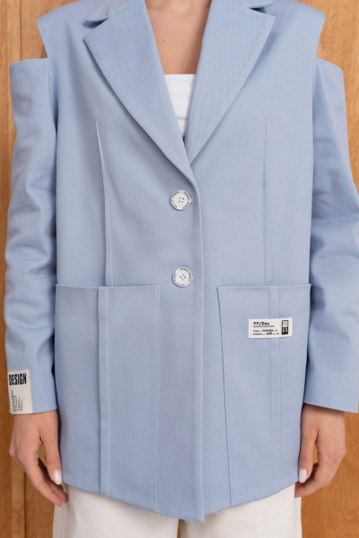 Жакет Luna 284 голубой - фото 11