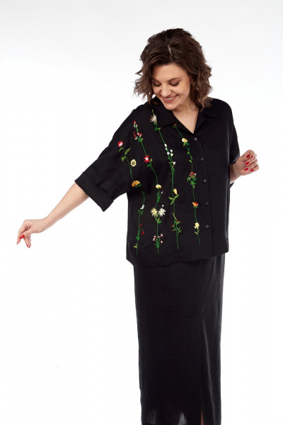 Блуза, юбка Jurimex 3499 черный - фото 3