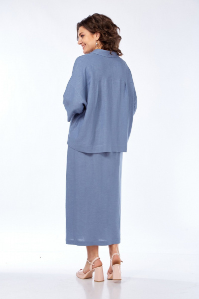Блуза, юбка Jurimex 3499-2 голубой - фото 5