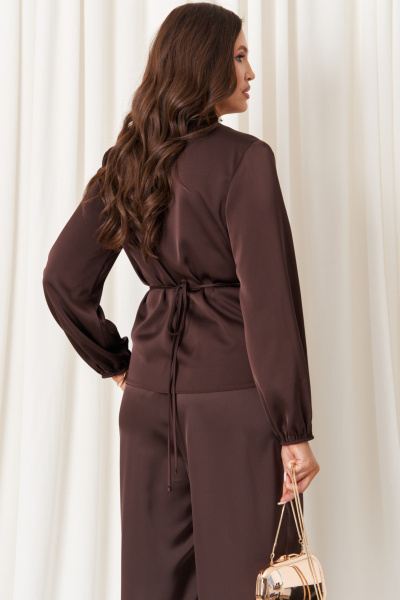 Блуза Панда 119440 коричневый - фото 6