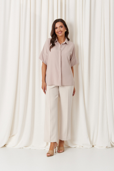 Блуза Панда 120443 бежевый - фото 2