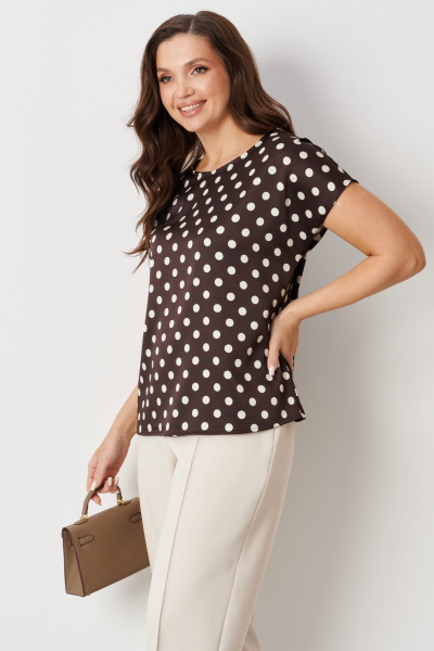 Блуза Панда 121340 коричневый - фото 4