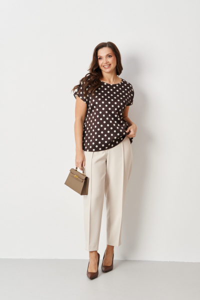 Блуза Панда 121340 коричневый - фото 5