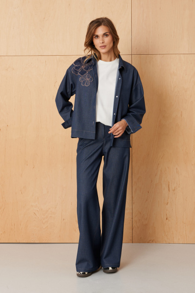 Брюки Панда 121660 синий - фото 1