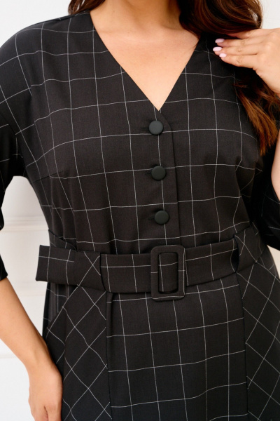 Платье IVA 1835 черный - фото 4