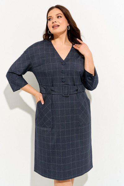 Платье IVA 1835 серый - фото 8