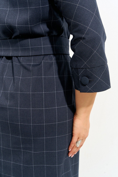 Платье IVA 1835 серый - фото 7