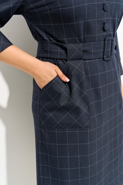 Платье IVA 1835 серый - фото 6