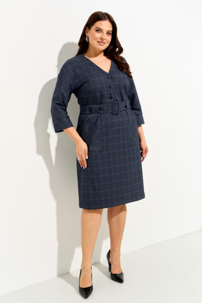 Платье IVA 1835 серый - фото 4