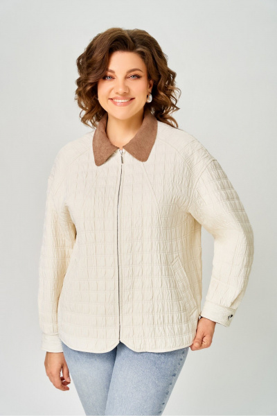 Куртка DaLi 7071 молочная - фото 1