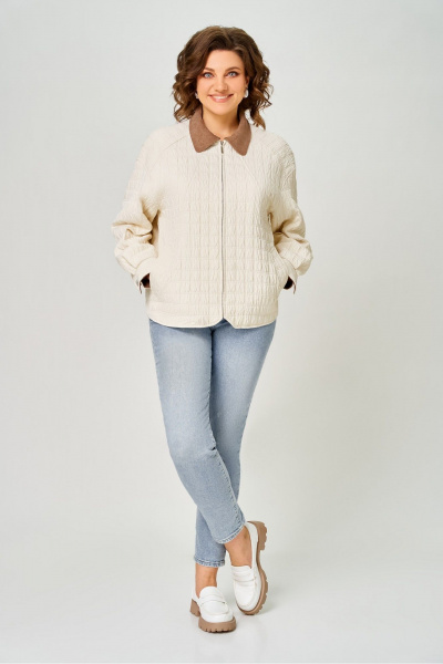 Куртка DaLi 7071 молочная - фото 2