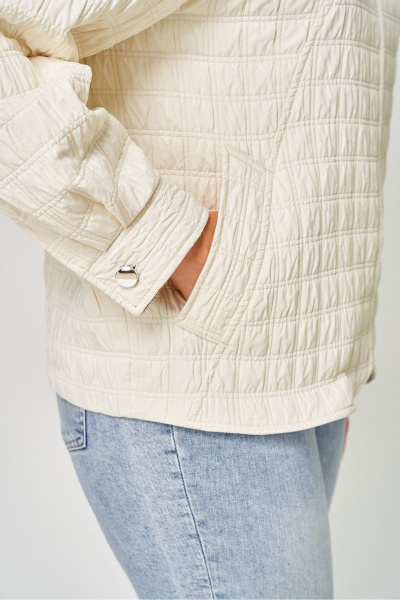 Куртка DaLi 7071 молочная - фото 4