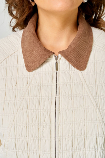 Куртка DaLi 7071 молочная - фото 3