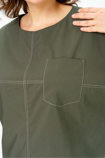 Блуза, брюки DaLi 7082.2 хаки - фото 5