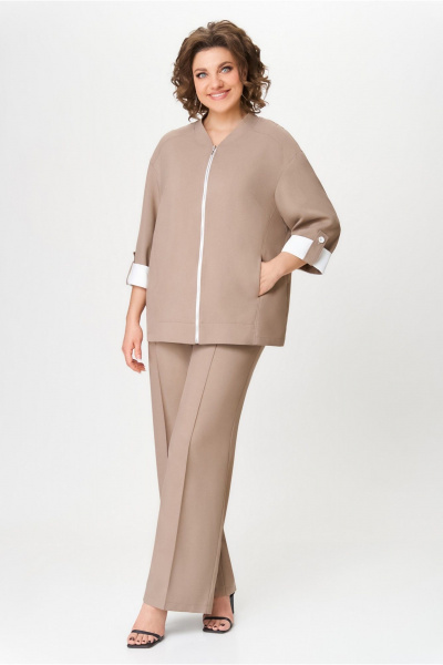 Блуза, брюки DaLi 7028.2 капучино - фото 1