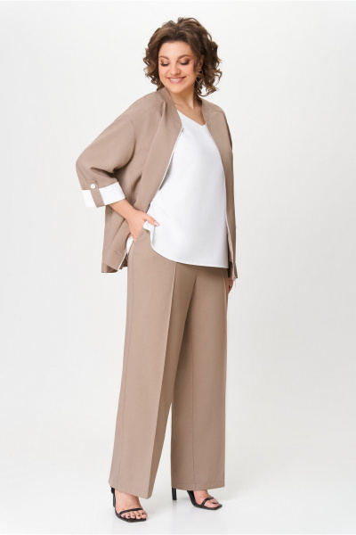 Блуза, брюки DaLi 7028.2 капучино - фото 6