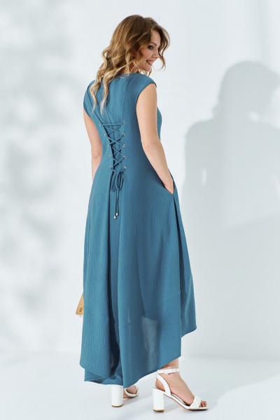 Платье Euromoda 527 морская_волна - фото 4