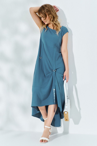 Платье Euromoda 527 морская_волна - фото 3