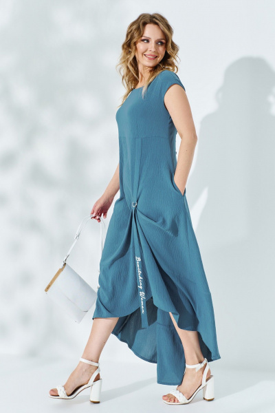 Платье Euromoda 527 морская_волна - фото 2
