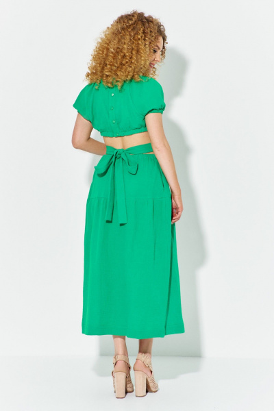 Платье Euromoda 609 зеленый - фото 3