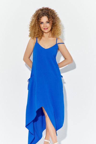 Платье Euromoda 612 синий - фото 3
