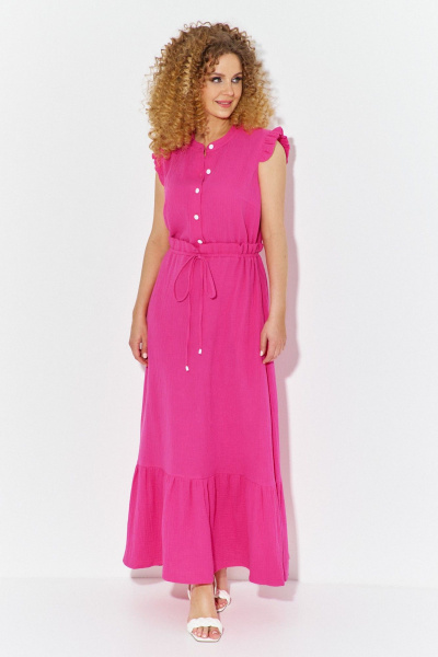 Платье Euromoda 614 розовый - фото 2