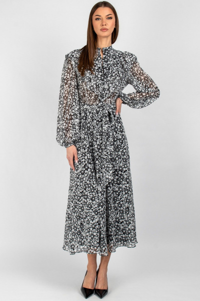 Платье VIZAVI 833 черно-белый - фото 1