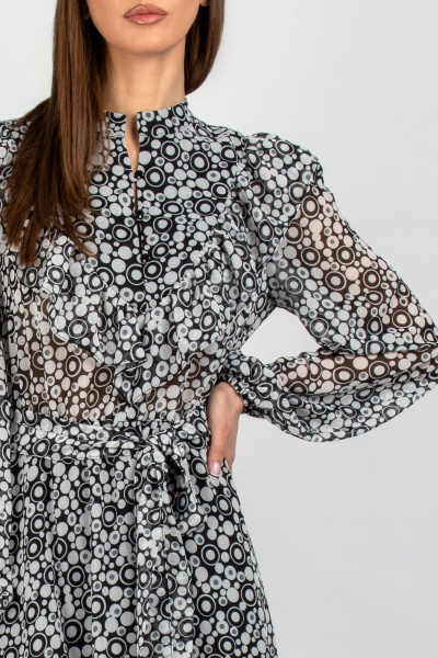 Платье VIZAVI 833 черно-белый - фото 5