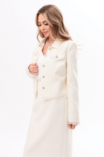 Жакет, юбка Golden Valley 6607-1 молочный - фото 2