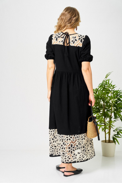 Платье AVA fashion М-192 черный - фото 9