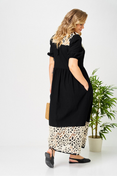 Платье AVA fashion М-192 черный - фото 8