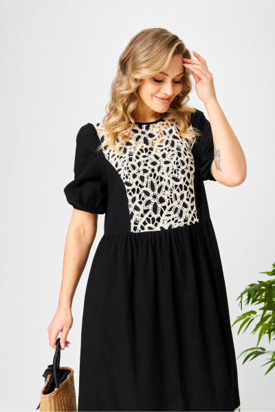 Платье AVA fashion М-192 черный - фото 5