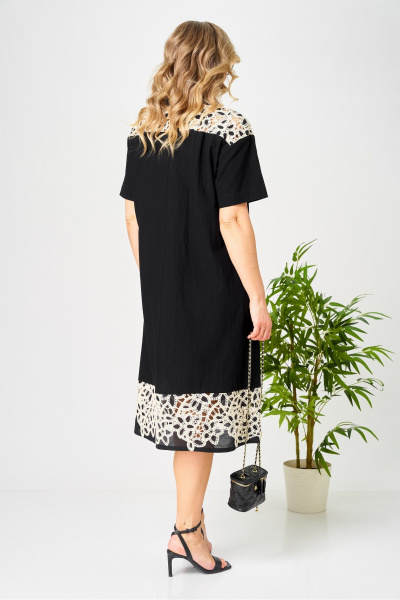 Платье AVA fashion М-193 черный - фото 9