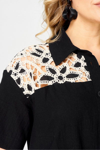 Платье AVA fashion М-193 черный - фото 7