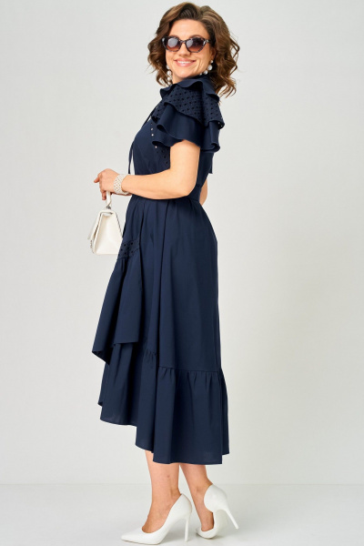 Платье EVA GRANT 7297 синий - фото 8