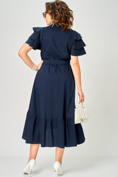 Платье EVA GRANT 7297 синий - фото 7