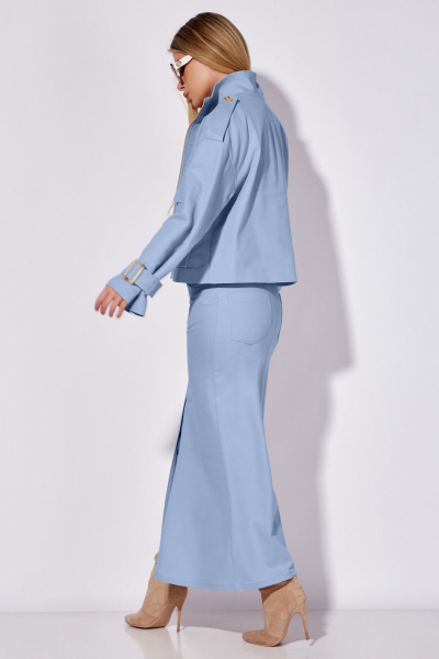 Жакет, юбка LEANNA-STYLE 9014-2 голубой - фото 5