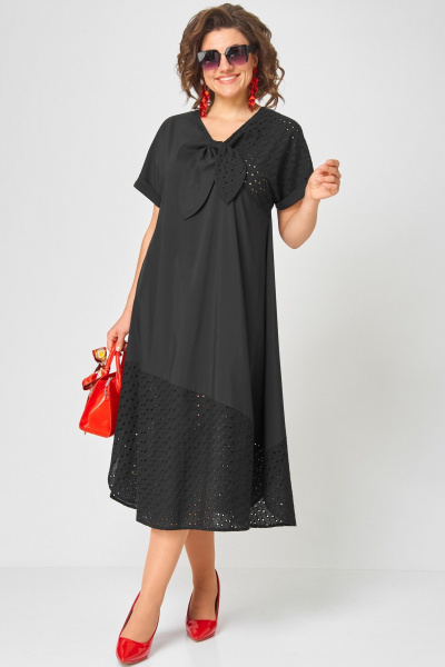 Платье EVA GRANT 7293 чёрный - фото 16